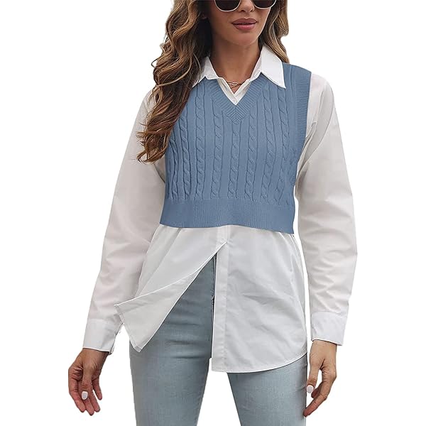 LIXINGHEITANG Solid Red Sweater Vest High Design Belt Twist